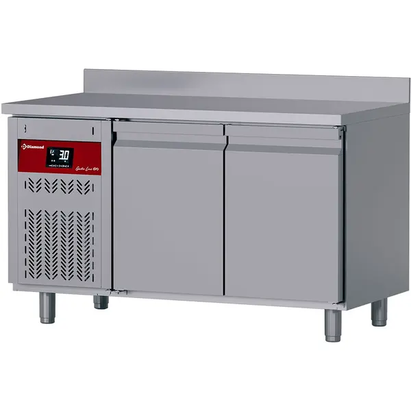 Koelwerkbank | GASTRO LINE EVO | 260L | 2 Deuren (1/1 GN) | -2°C/+8°C | Geforceerd | Achteropstand | Werkblad Afneembaar | 1380x700x850/1000(h)mm