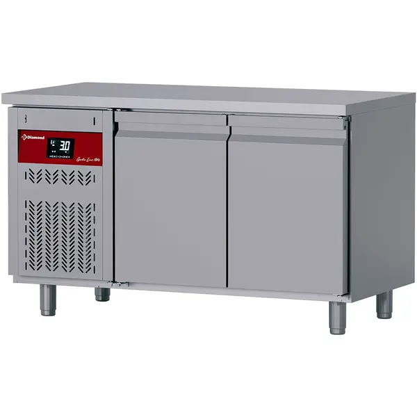 Koelwerkbank | GASTRO LINE EVO | 260L | 2 Deuren (1/1 GN) | -2°C/+8°C | Geforceerd | Werkblad Afneembaar | 1380x700x850/900(h)mm