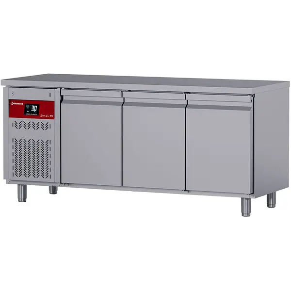 Koelwerkbank | GASTRO LINE EVO | 405L | 3 Deuren (1/1 GN) | -2°C/+8°C | Geforceerd | Werkblad Afneembaar | 1840x700x850/900(h)mm