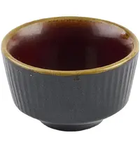 Churchill Sauspotjes | NOURISH | Keramiek | Zwart | 11cl | 12 Stuks | Ø80x48(h)mm 