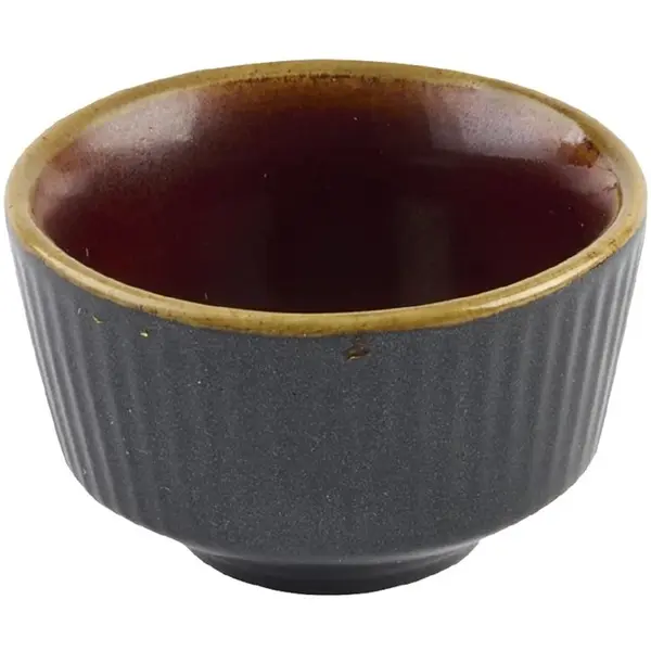 Sauspotjes | NOURISH | Keramiek | Zwart | 6cl | 12 Stuks | Ø69x40(h)mm