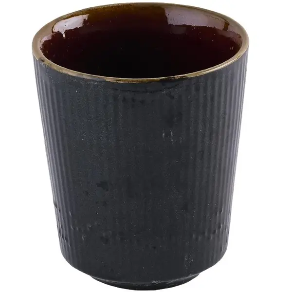 Kopjes | NOURISH | Keramiek | Zwart | 34cl | 12 Stuks | Ø88x101(h)mm