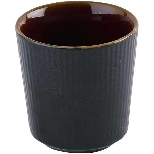 Kopjes | NOURISH | Keramiek | Zwart | 29cl | 12 Stuks | Ø85x90(h)mm