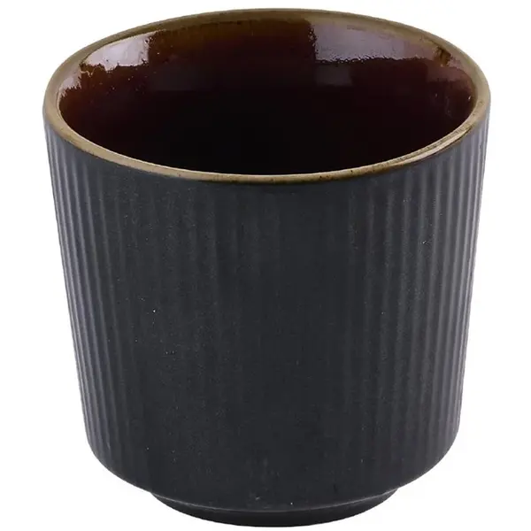 Kopjes | NOURISH | Keramiek | Zwart | 23cl | 12 Stuks | Ø82x78(h)mm
