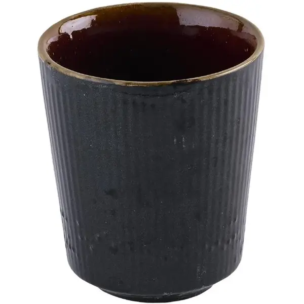 Kopjes | NOURISH | Keramiek | Zwart | 11cl | 12 Stuks | Ø65x73(h)mm