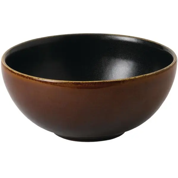 Kommen | NOURISH | Porselein | Bruin | 77cl | 6 Stuks | Ø155x70(h)mm