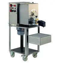 Diamond Pastamachine | Elektrisch | 15-18kg/u | Incl. 4 Matrijzen | 1.2kW (230V) | Wielen (Geremd) | 400x580x1120(h)mm
