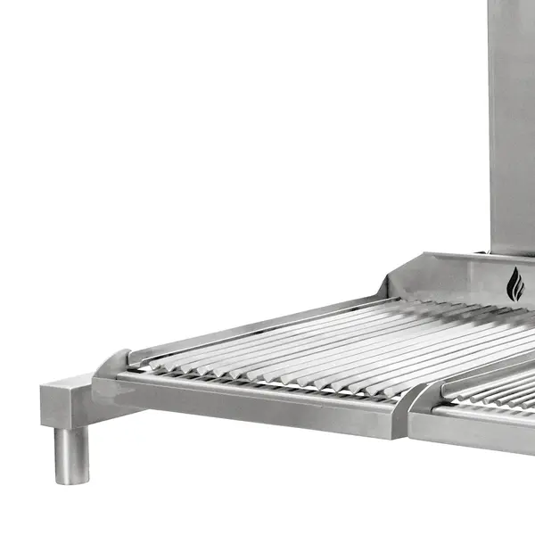 In-/Opbouw Houtskoolgrill | PARRILLA BI | Oppervlak 1500x620 | Verstelbare Grillhoogte/-Hoek | 1800x760x980(h)mm