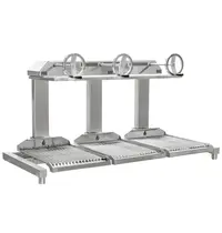 Roaster Grills In-/Opbouw Houtskoolgrill | PARRILLA BI | Oppervlak 1500x620 | Verstelbare Grillhoogte/-Hoek | 1800x760x980(h)mm