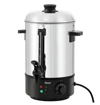 Bartscher Heetwaterdispenser | RVS/Zwart | 6L | 30°C/100°C | 1.8kW (230V) | Enkelwandig | 270x290x400(h)mm