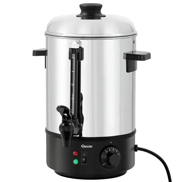 Heetwaterdispenser | RVS/Zwart | 6L | 30°C/100°C | 1.8kW (230V) | Enkelwandig | 270x290x400(h)mm