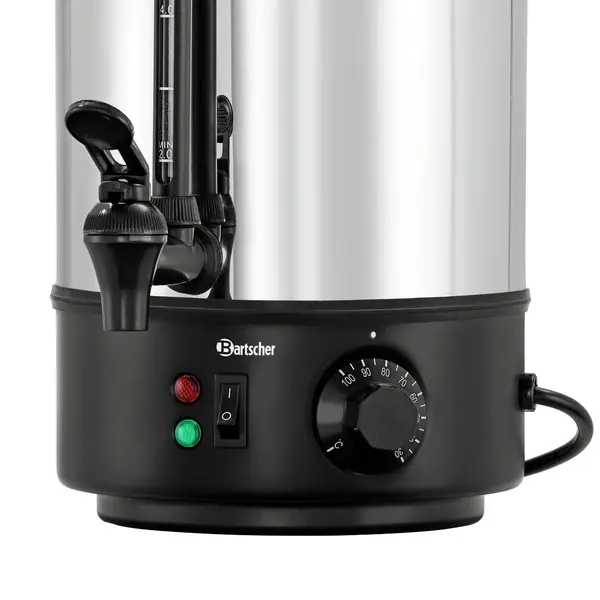 Heetwaterdispenser | RVS/Zwart | 6L | 30°C/100°C | 1.8kW (230V) | Enkelwandig | 270x290x400(h)mm