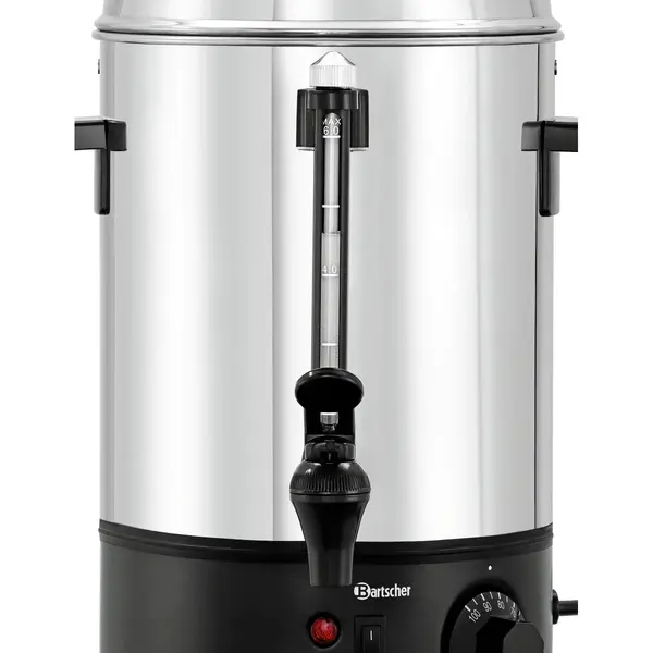 Heetwaterdispenser | RVS/Zwart | 6L | 30°C/100°C | 1.8kW (230V) | Enkelwandig | 270x290x400(h)mm