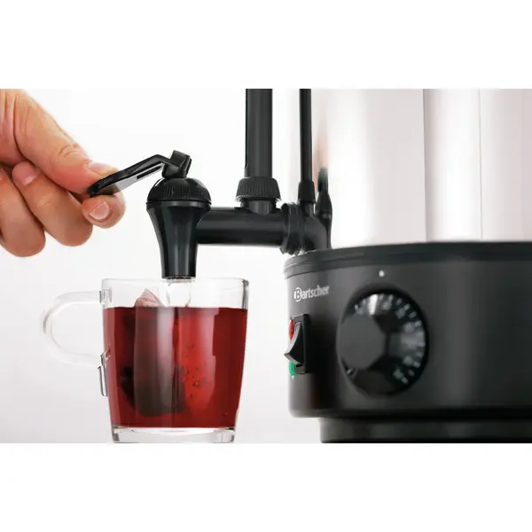 Heetwaterdispenser | RVS/Zwart | 6L | 30°C/100°C | 1.8kW (230V) | Enkelwandig | 270x290x400(h)mm