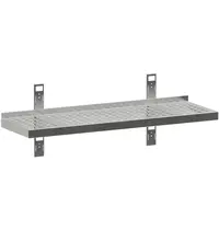 Diamond Wandschap | RVS | 1 Niveau | Diepte 300 | Breedte 1000-2000 | Verstelbare Hoogte | Incl. Wandbevestiging