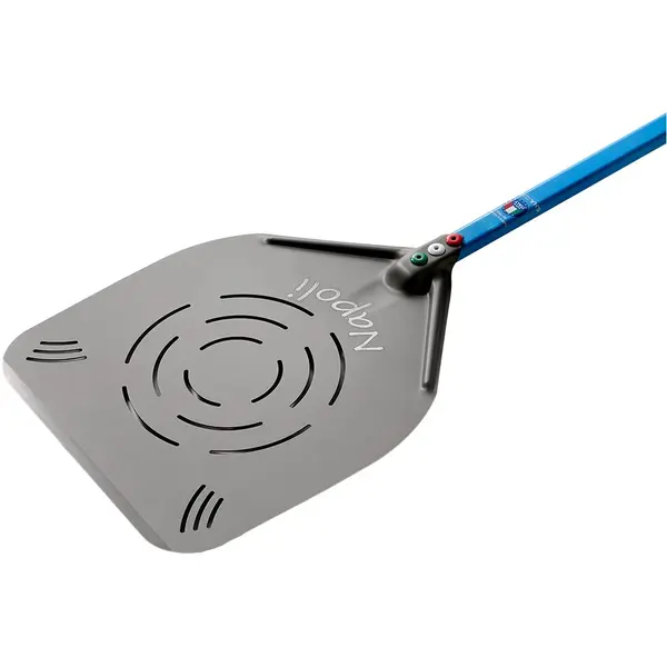 Pizzaschep | Oppervlak 320x320mm | Aluminium (Geperforeerd) | Lengte 1860mm