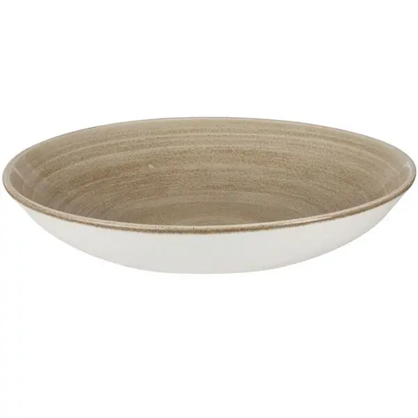 Coupeschalen | STONECAST PATINA | Porselein | Taupe | 114cl | 12 Stuks | Ø248x36(h)mm