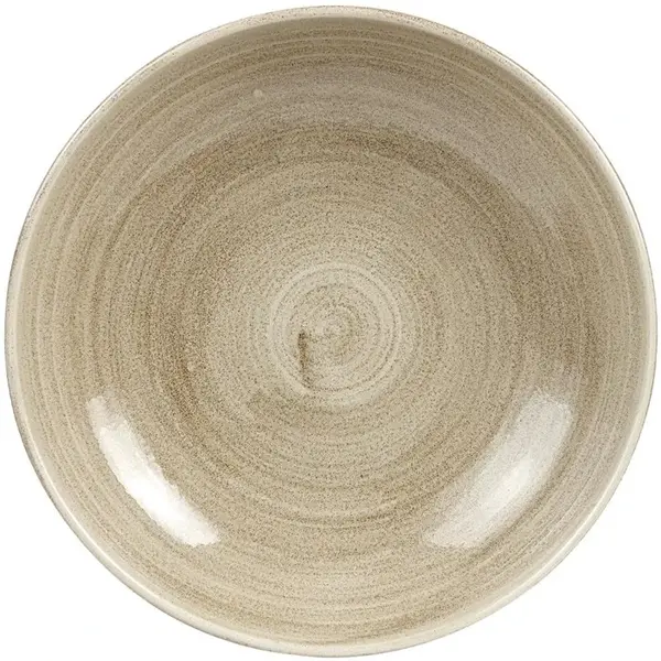 Coupeschalen | STONECAST PATINA | Porselein | Taupe | 114cl | 12 Stuks | Ø248x36(h)mm