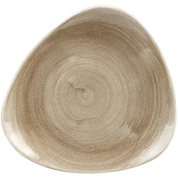 Borden | STONECAST PATINA | Porselein | Taupe | 12 Stuks | Ø229mm