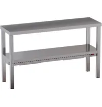 Diamond Etagère/Warmtebrug | RVS | 2 Niveaus | Verwarmd (Keramisch) | ≤60°C | 0.8kW (230V) | 2000x300x700(h)mm