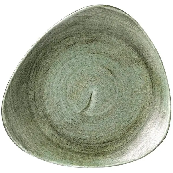 Borden | STONECAST PATINA | Porselein | Groen | 12 Stuks | Ø265mm