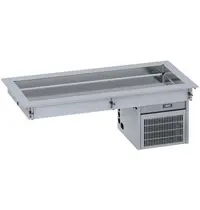 CombiSteel Gekoelde Bak | DROP-IN | 4/1 GN - 80mm | -10°C/+5°C | Statisch | 1440x610x521(h)mm