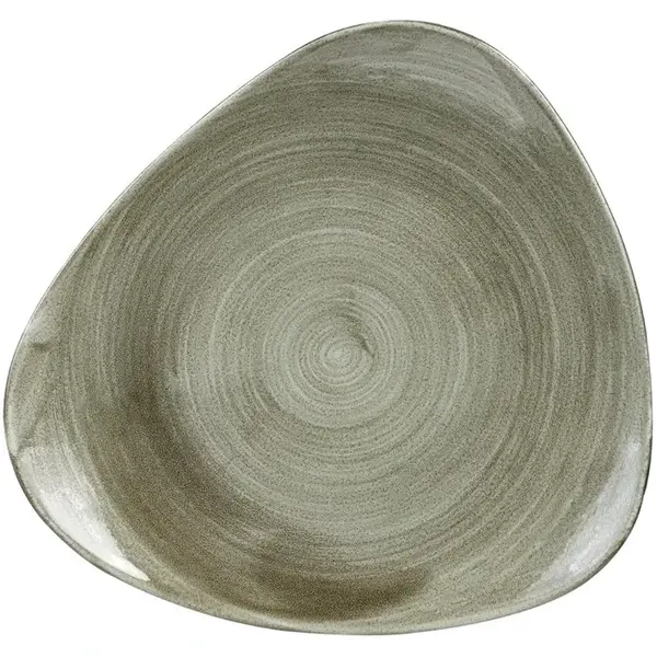 Borden | STONECAST PATINA | Porselein | Groen | 6 Stuks | Ø311mm