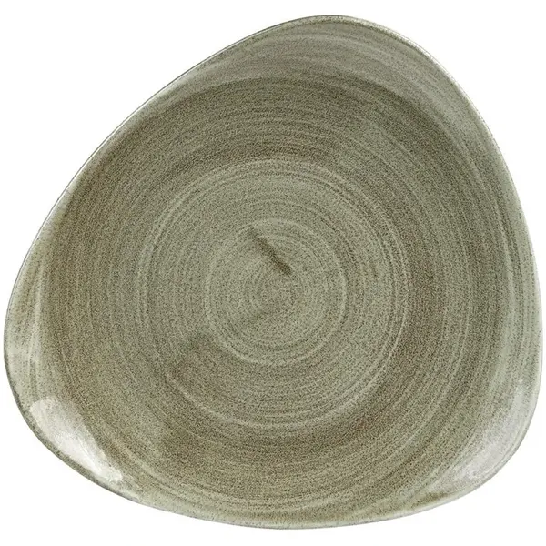 Borden | STONECAST PATINA | Porselein | Groen | 12 Stuks | Ø229mm