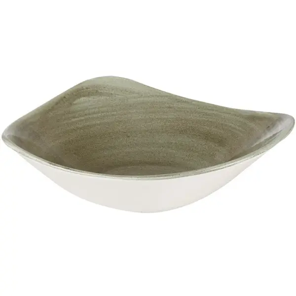 Kommen | STONECAST PATINA | Porselein | Groen | 60cl | 12 Stuks | Ø235mm