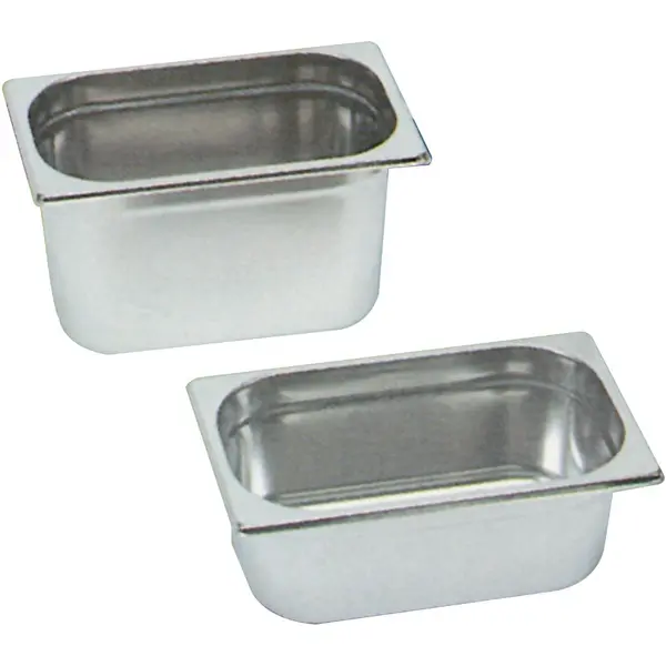 GN-Bak | RVS | 1/4 GN | Hoogte 100mm | 265x162x100(h)mm