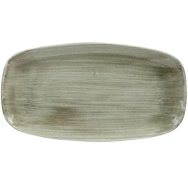 Borden | STONECAST PATINA | Porselein | Groen | 6 Stuks | 355x189mm