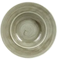 Churchill Diepe Borden | STONECAST PATINA | Porselein | Groen | 12 Stuks | Ø280mm