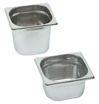 Diamond GN-Bak | RVS | 1/6 GN | Hoogte 65mm | 176x162x65(h)mm