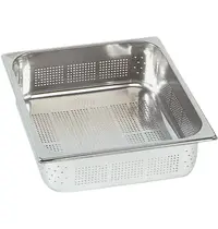 Diamond GN-Bak | RVS | 2/3 GN | Hoogte 65mm | Geperforeerd | 354x325x65(h)mm