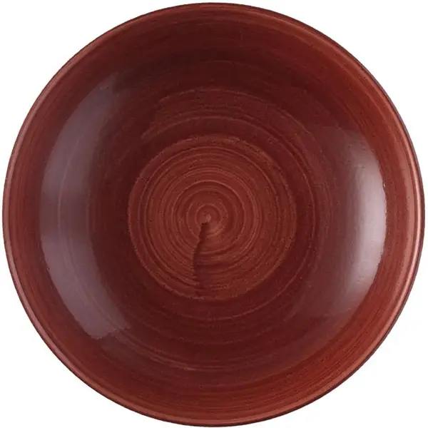 Coupeschalen | STONECAST PATINA | Porselein | Donkerrood | 114cl | 12 Stuks | Ø248x36(h)mm