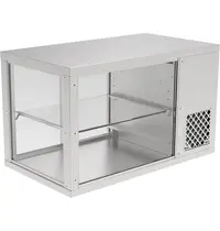 IDEAL AKE Koelvitrine | AKV-S | 123L | RVS | +6°C/+12°C | Geforceerd | 2 Niveaus | 910x510x545(h)mm