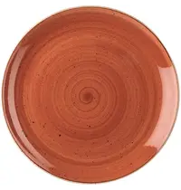 Churchill Coupeborden | STONECAST | Keramiek | Oranje | 6 Stuks | Ø324mm 