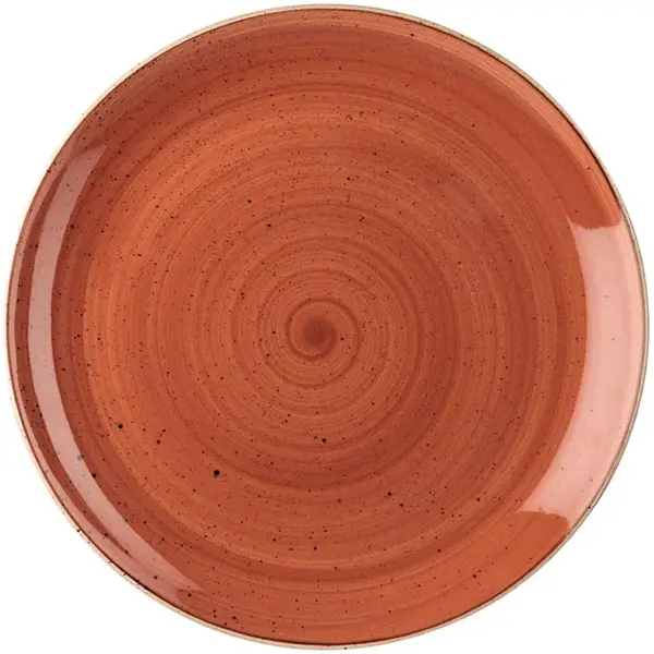 Coupeborden | STONECAST | Keramiek | Oranje | 6 Stuks | Ø324mm
