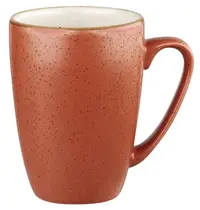 Churchill Mokken | STONECAST | Keramiek | Donkeroranje | 34cl | 12 Stuks | Ø106x110(h)mm
