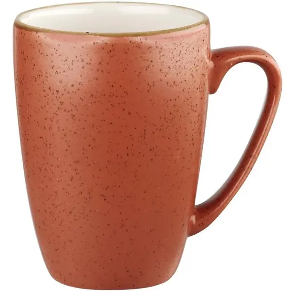 Mokken | STONECAST | Keramiek | Donkeroranje | 34cl | 12 Stuks | Ø106x110(h)mm