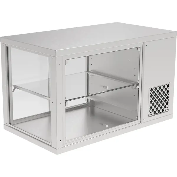 Koelvitrine | AKV-S | 123L | RVS | +6°C/+12°C | Geforceerd | 2 Niveaus | Zelfbediening | 910x510x545(h)mm