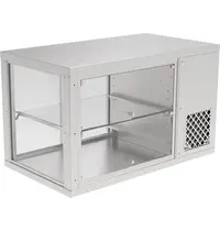 IDEAL AKE Koelvitrine | AKV-S | 123L | RVS | +6°C/+12°C | Geforceerd | 2 Niveaus | Zelfbediening | 910x510x545(h)mm