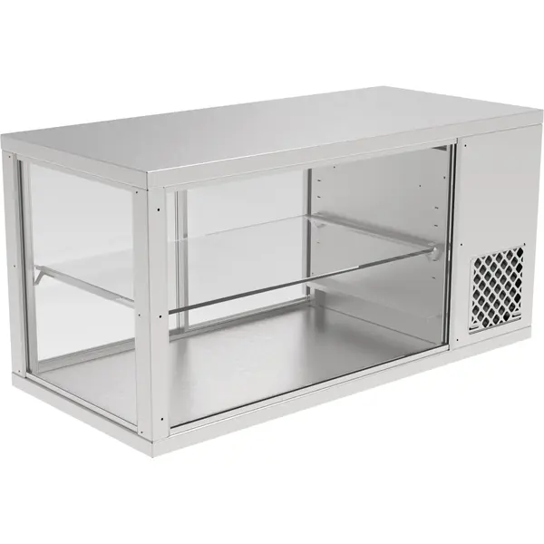 Koelvitrine | AKV-S | 164L | RVS | +6°C/+12°C | Geforceerd | 2 Niveaus | 1110x510x545(h)mm