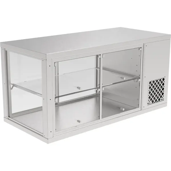 Koelvitrine | AKV-S | 164L | RVS | +6°C/+12°C | Geforceerd | 2 Niveaus | Zelfbediening | 1110x510x545(h)mm