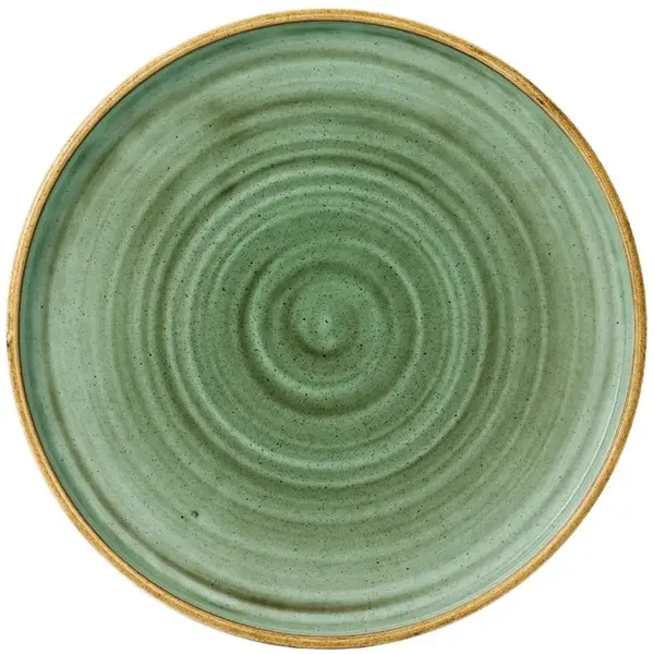 Borden | STONECAST | Keramiek | Groen | 6 Stuks | Ø260x20(h)mm
