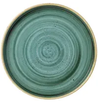 Churchill Borden | STONECAST | Keramiek | Groen | 6 Stuks | Ø210x20(h)mm 