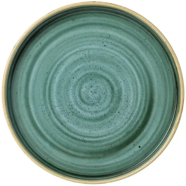Borden | STONECAST | Keramiek | Groen | 6 Stuks | Ø210x20(h)mm