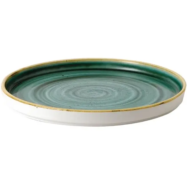 Borden | STONECAST | Keramiek | Groen | 6 Stuks | Ø210x20(h)mm