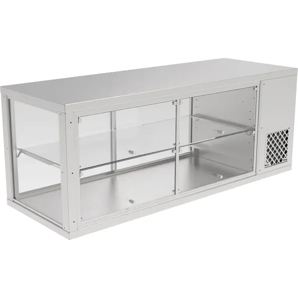 Koelvitrine | AKV-S | 225L | RVS | +6°C/+12°C | Geforceerd | 2 Niveaus | Zelfbediening | 1410x510x545(h)mm