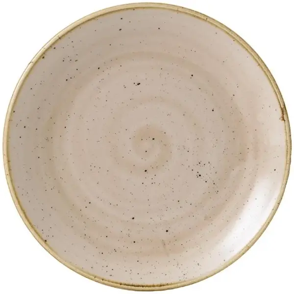 Coupeborden | STONECAST | Keramiek | Crème | 12 Stuks | Ø165mm